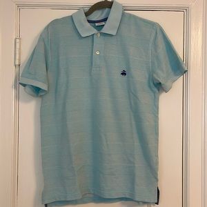 Men’s Brooks Brothers Blue Stripe Cotton Polo